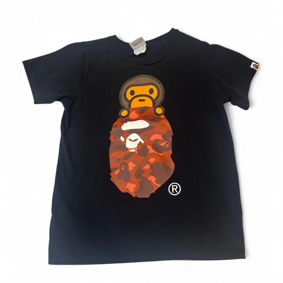 Black #BAPE camo baby Milo tee - Picture 2 of 4
